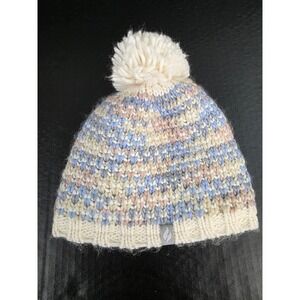 Heat Holders Womens Pom Pom Beanie Pastel Knit Thermal Fleece Lined Hat OSFM